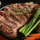 cooked meat on tray