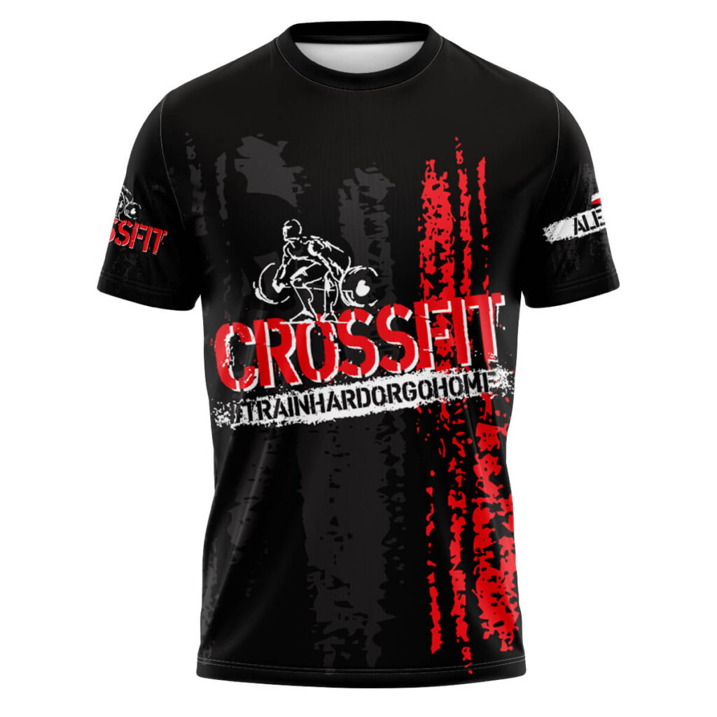 crossfit koszulka sportowa